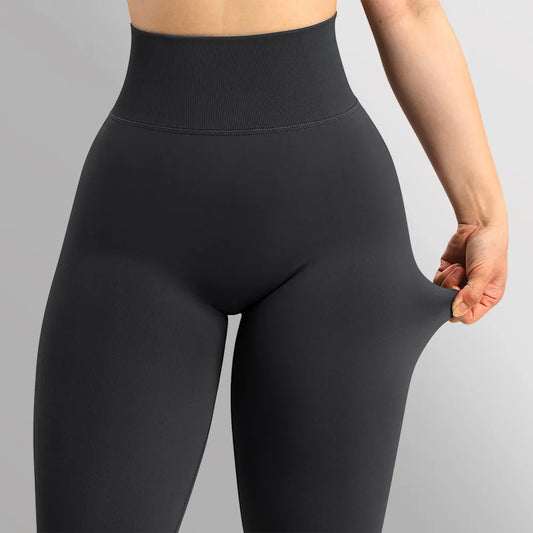 High Waist Yoga Pant Seamless Leggings Solid Scrunch Butt Lifting Booty  Sportwear Gym Tight Push Up Women Leggings For Fitness